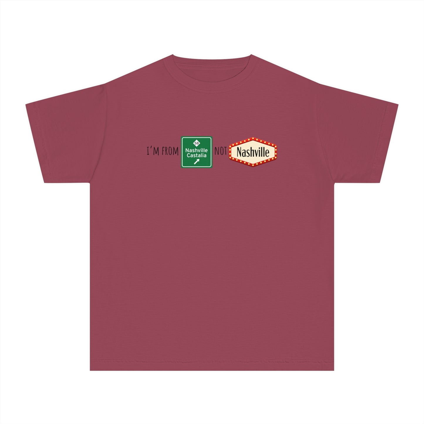 Nashville not Nashville | Comfort Colors Youth Midweight Tee