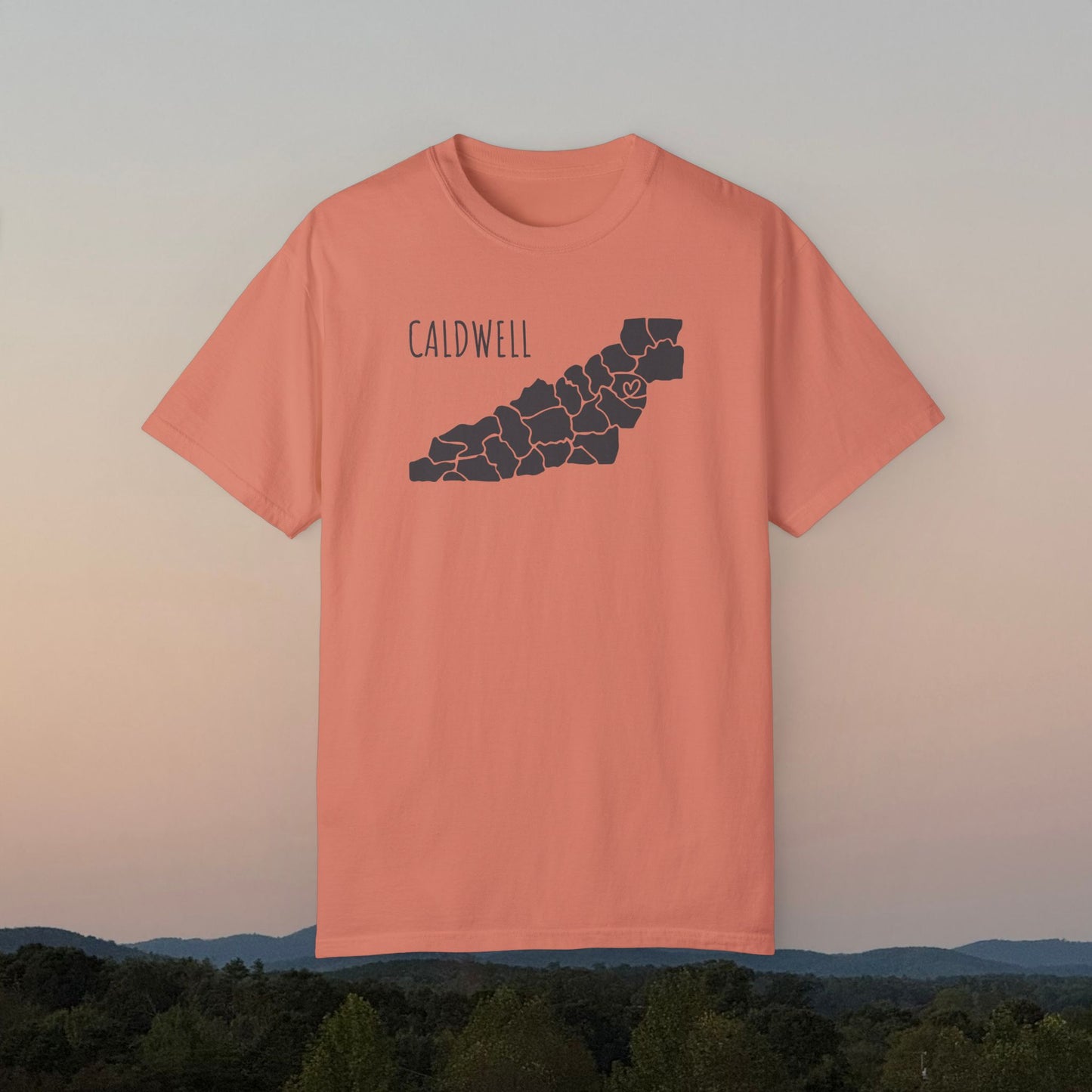 Caldwell County Heart | County Heart Collection | Comfort Colors