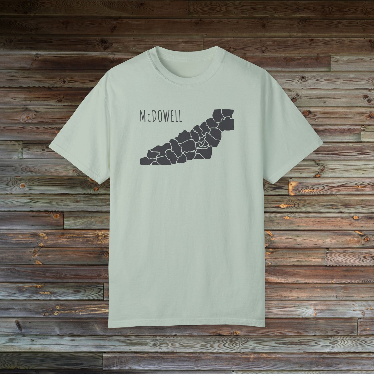 McDowell County Heart | County Heart Collection | North Carolina Shirt | NC Mountains | Mountain Shirt | Western NC Shirt | Comfort Colors