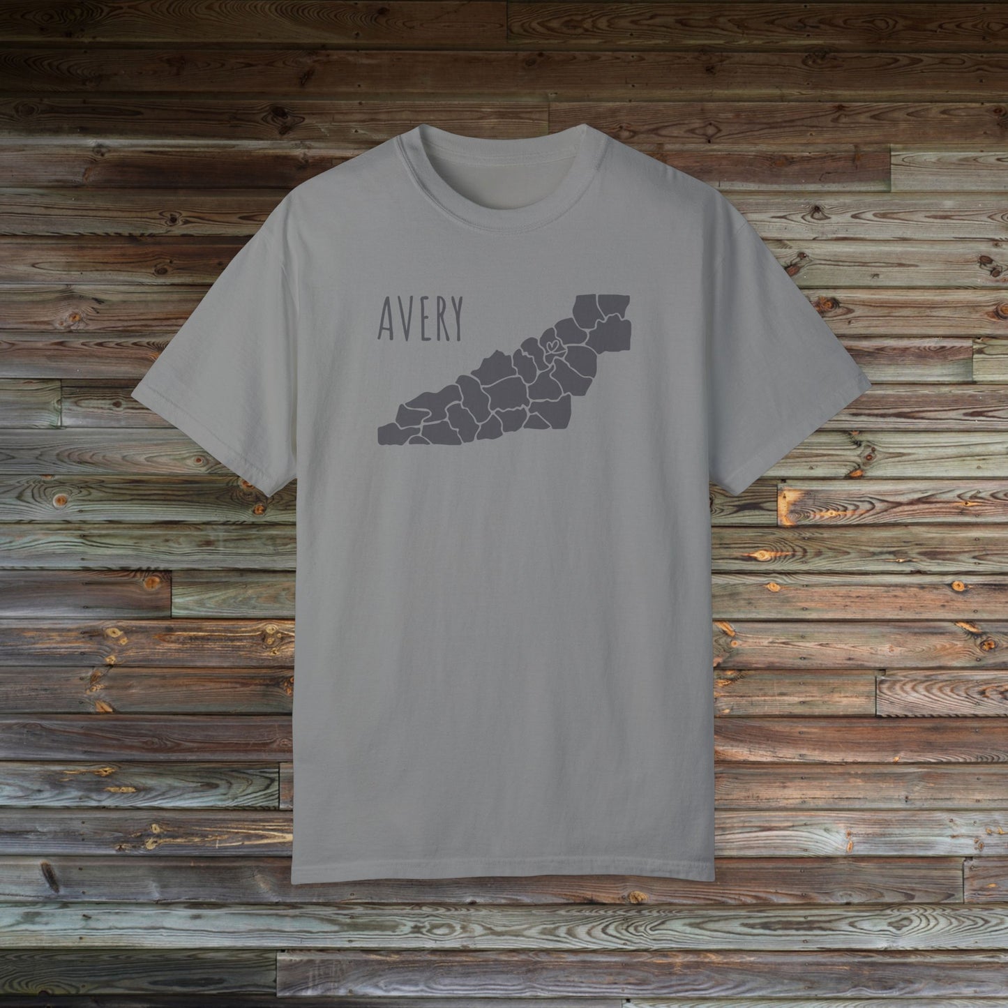 Avery County Heart | County Heart Collection | North Carolina Shirt | NC Mountains | Mountain Shirt | Western NC Shirt | Comfort Colors