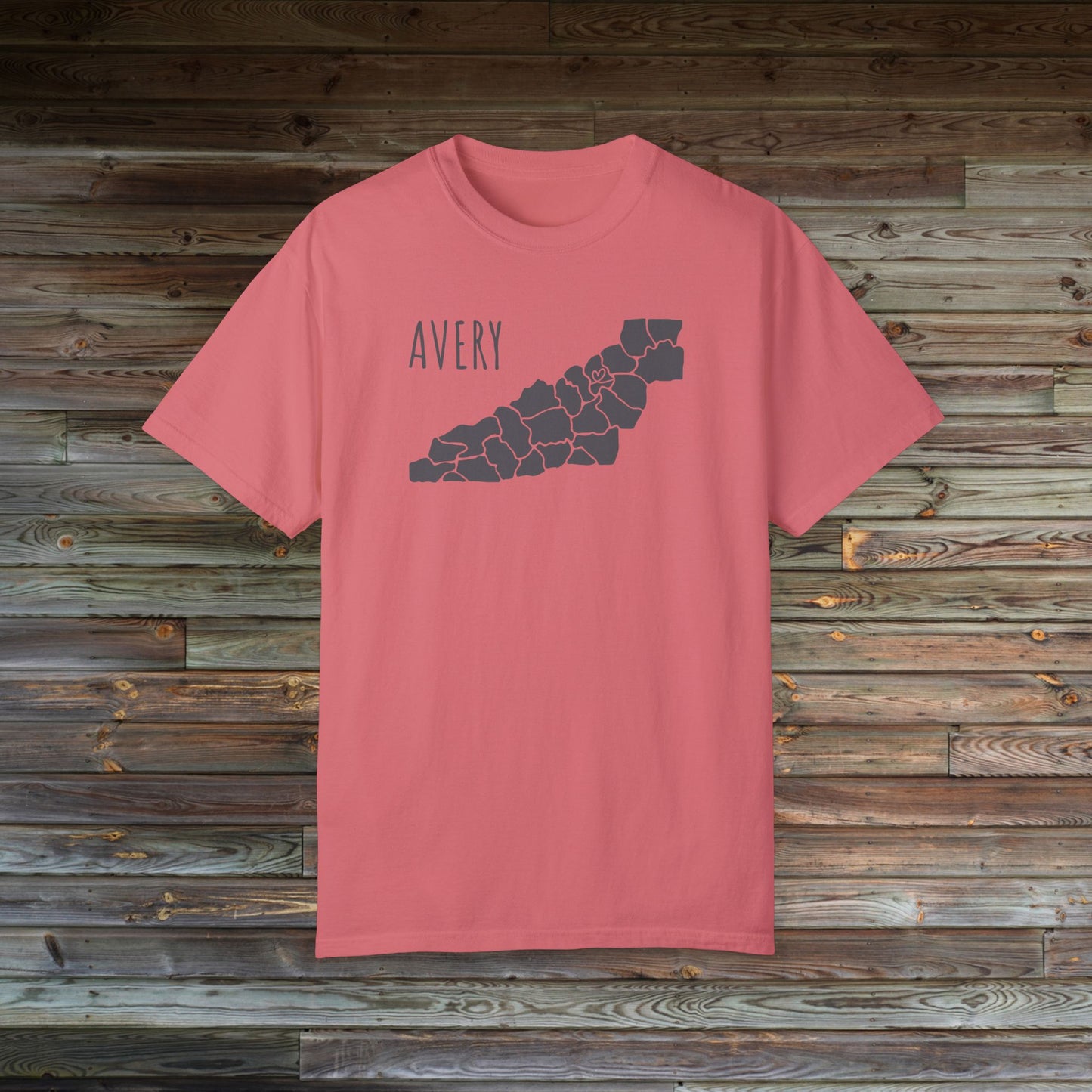 Avery County Heart | County Heart Collection | North Carolina Shirt | NC Mountains | Mountain Shirt | Western NC Shirt | Comfort Colors