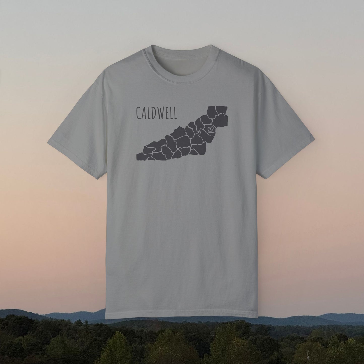 Caldwell County Heart | County Heart Collection | Comfort Colors
