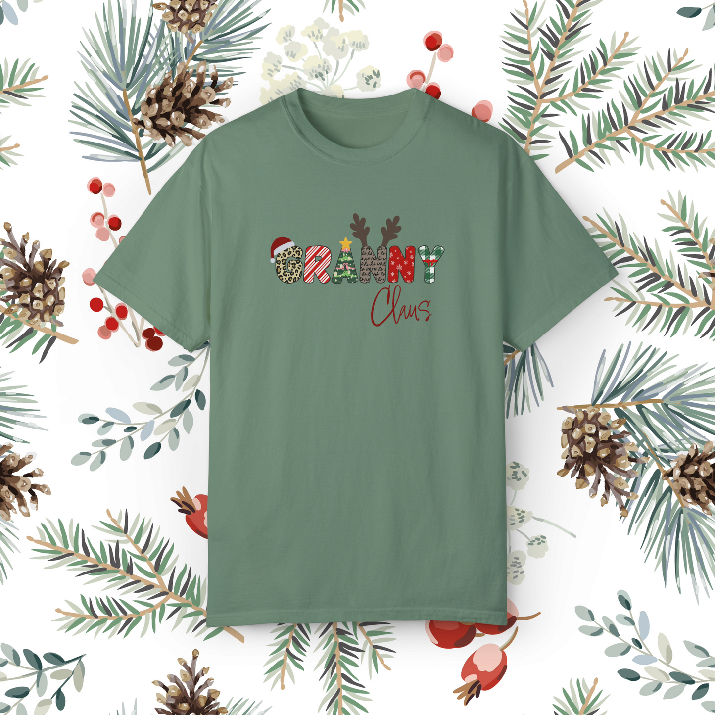 Granny Christmas T Shirt | Comfort Colors
