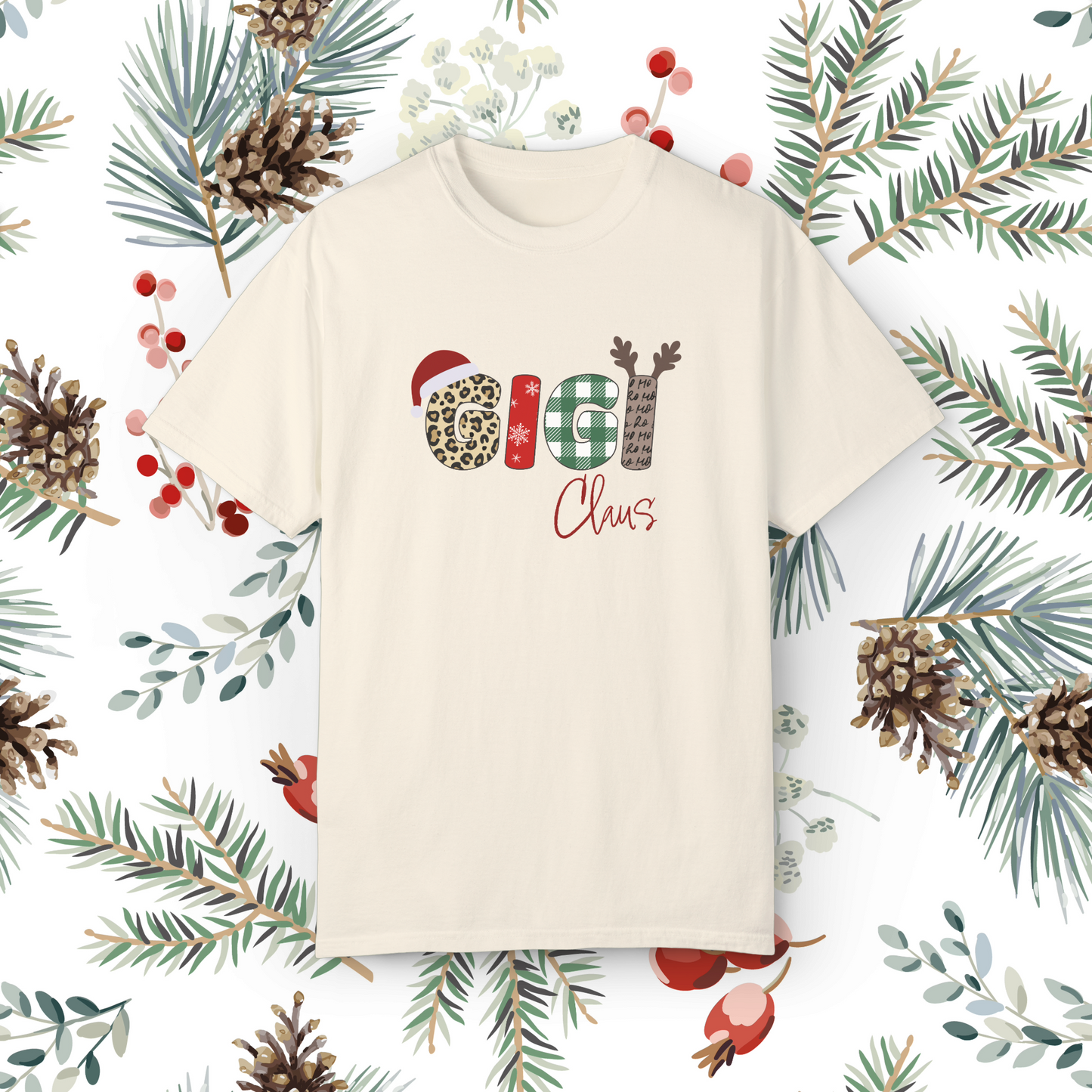 GiGi Claus T Shirt | Comfort Colors