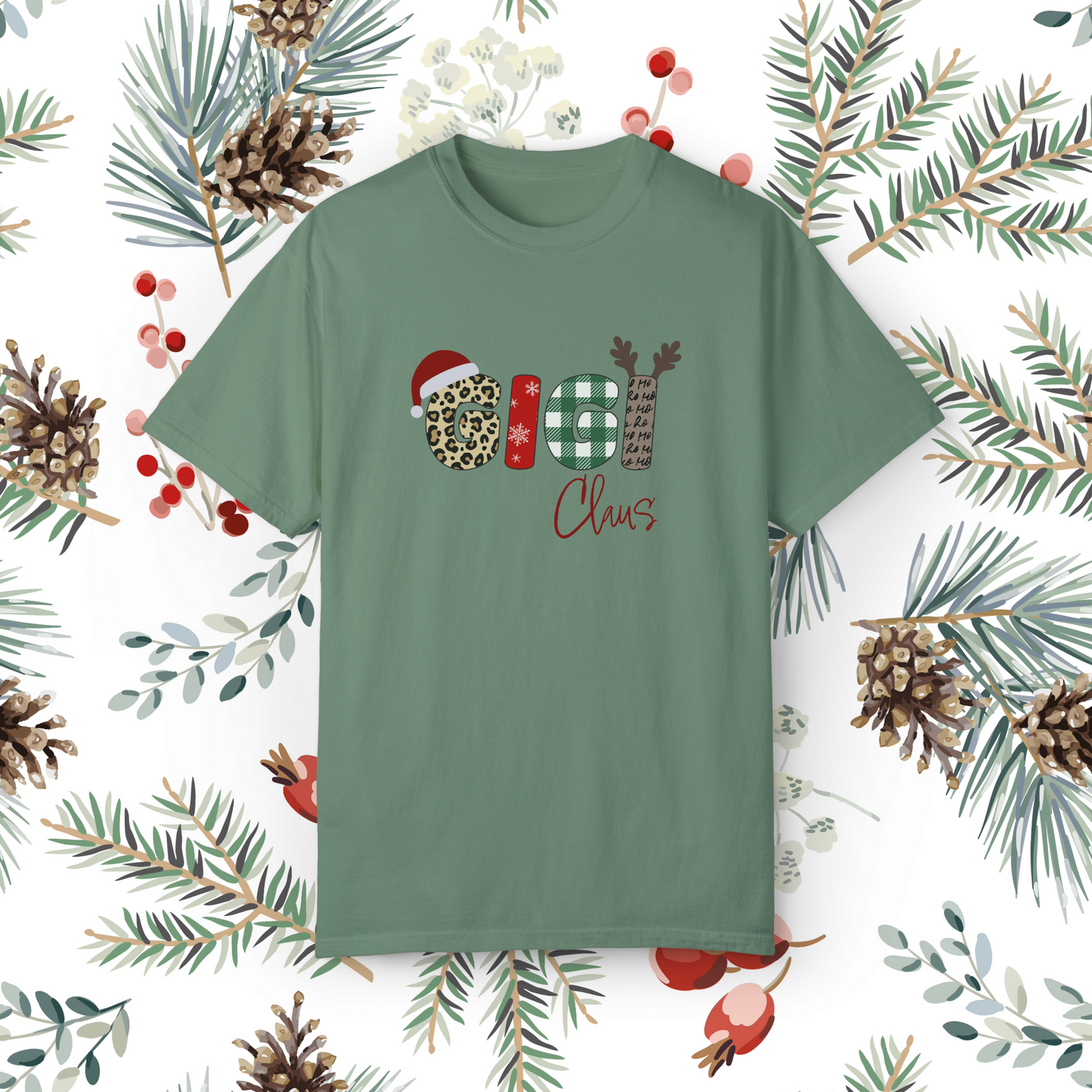 GiGi Claus T Shirt | Comfort Colors