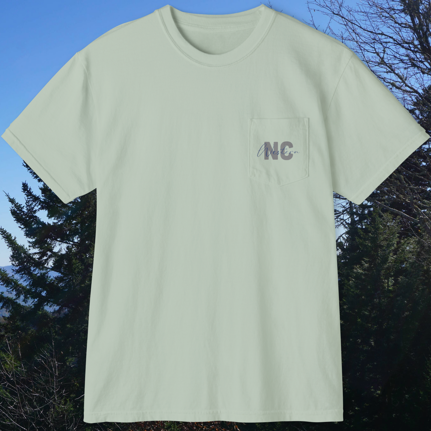God's Canvas Mountain Shirt | Comfort Colors Unisex Garment-Dyed Pocket T-Shirt