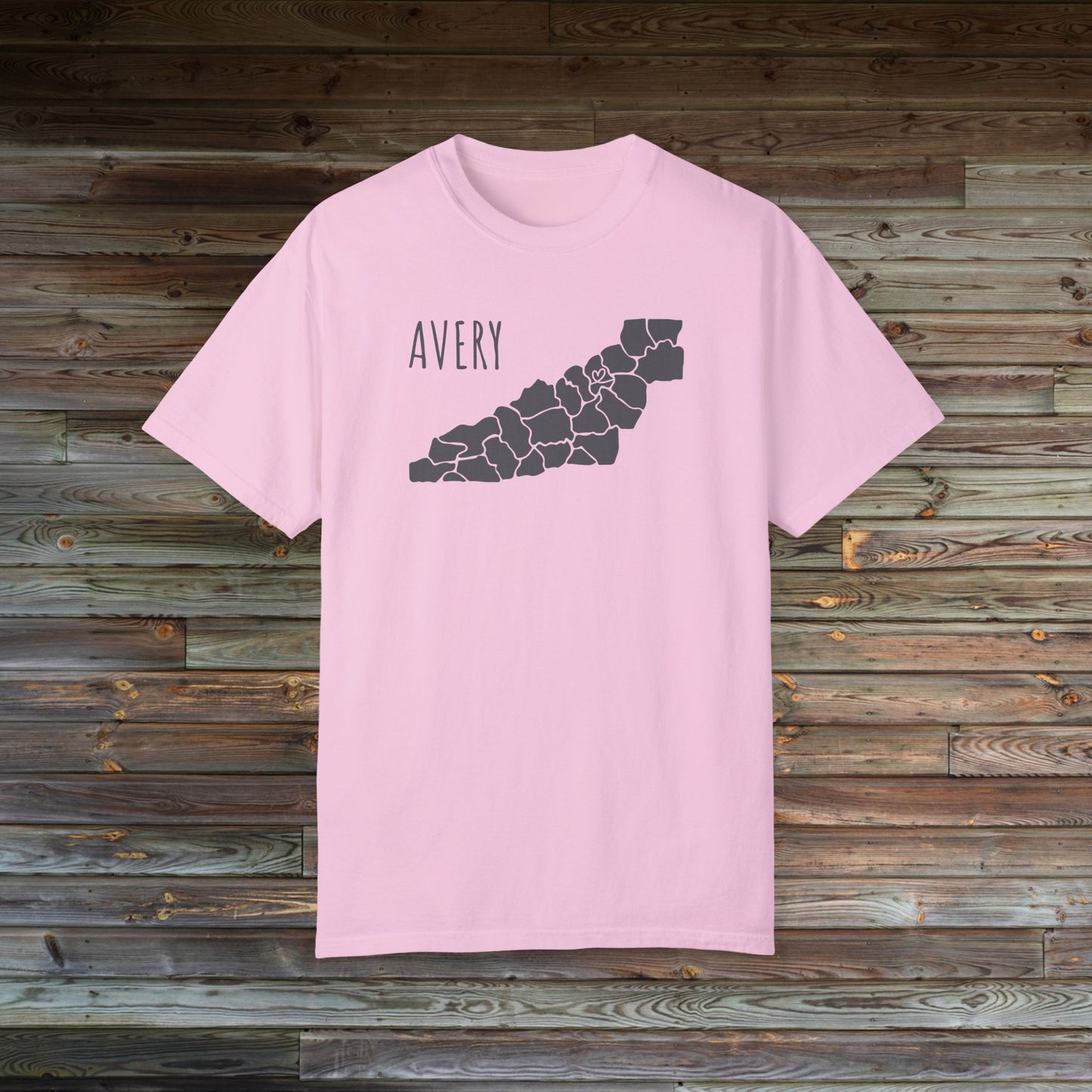 Avery County Heart | County Heart Collection | North Carolina Shirt | NC Mountains | Mountain Shirt | Western NC Shirt | Comfort Colors