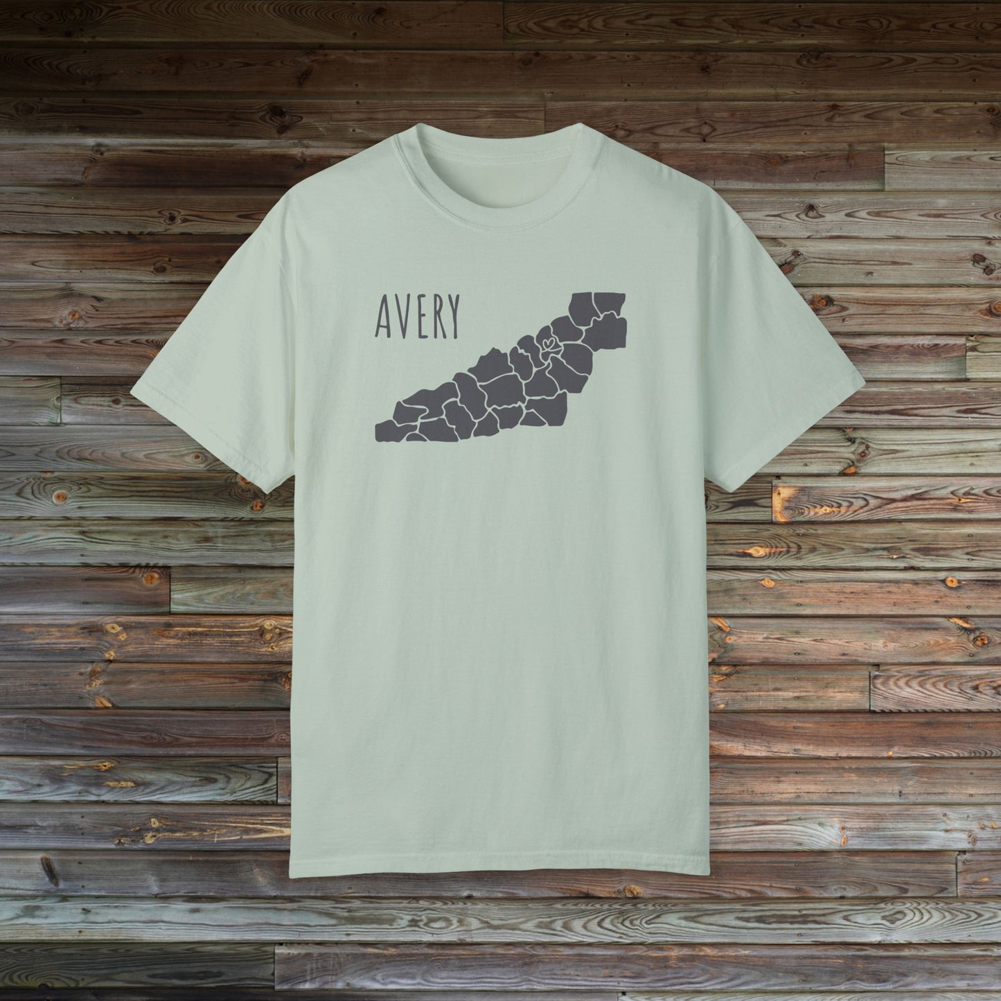 Avery County Heart | County Heart Collection | North Carolina Shirt | NC Mountains | Mountain Shirt | Western NC Shirt | Comfort Colors