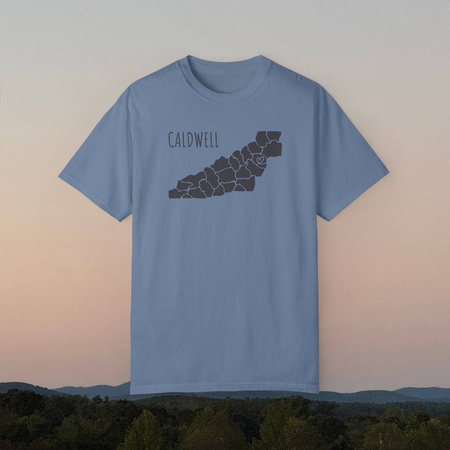 Caldwell County Heart | County Heart Collection | Comfort Colors