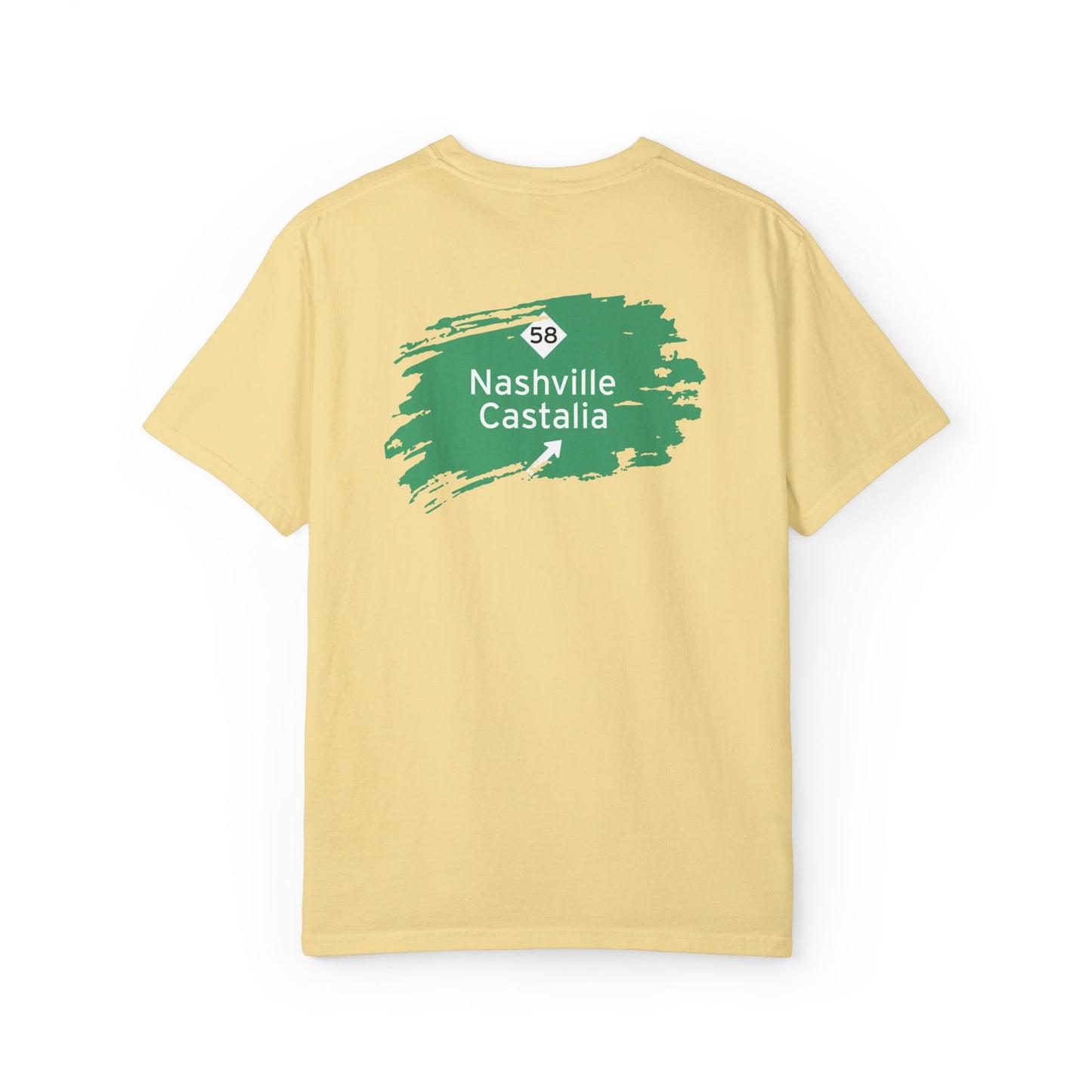 Nashville NC Road Sign Home | Comfort Colors Unisex Garment-Dyed T-shirt