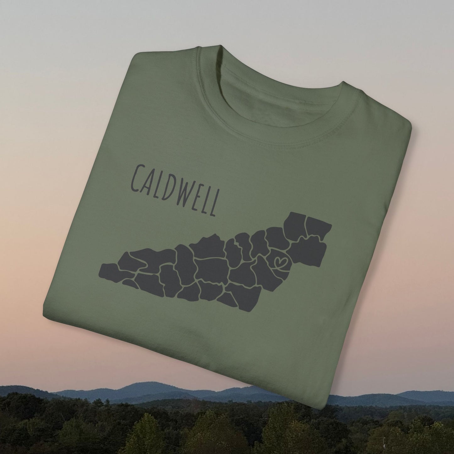 Caldwell County Heart | County Heart Collection | Comfort Colors