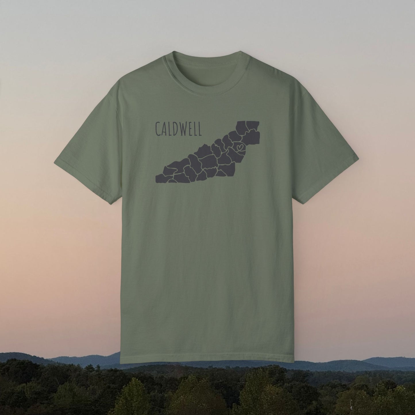 Caldwell County Heart | County Heart Collection | Comfort Colors