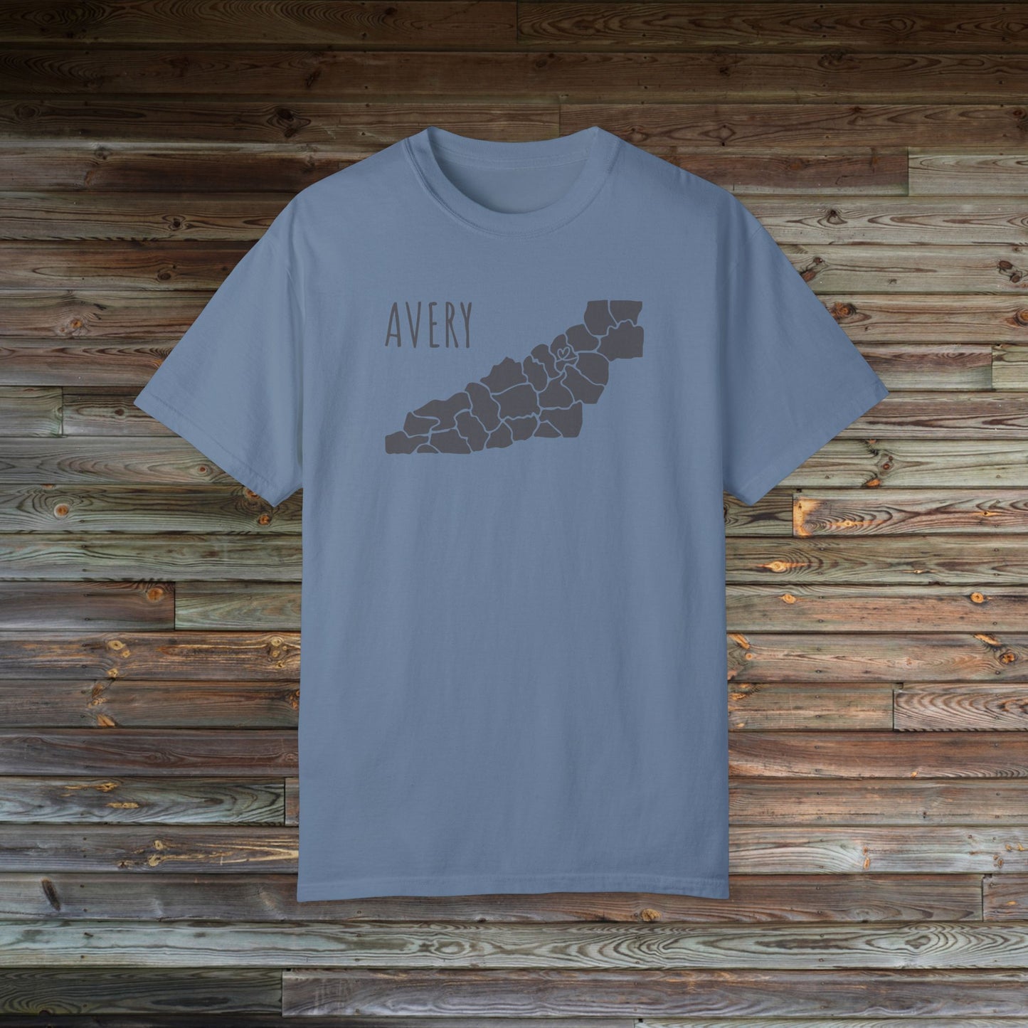 Avery County Heart | County Heart Collection | North Carolina Shirt | NC Mountains | Mountain Shirt | Western NC Shirt | Comfort Colors
