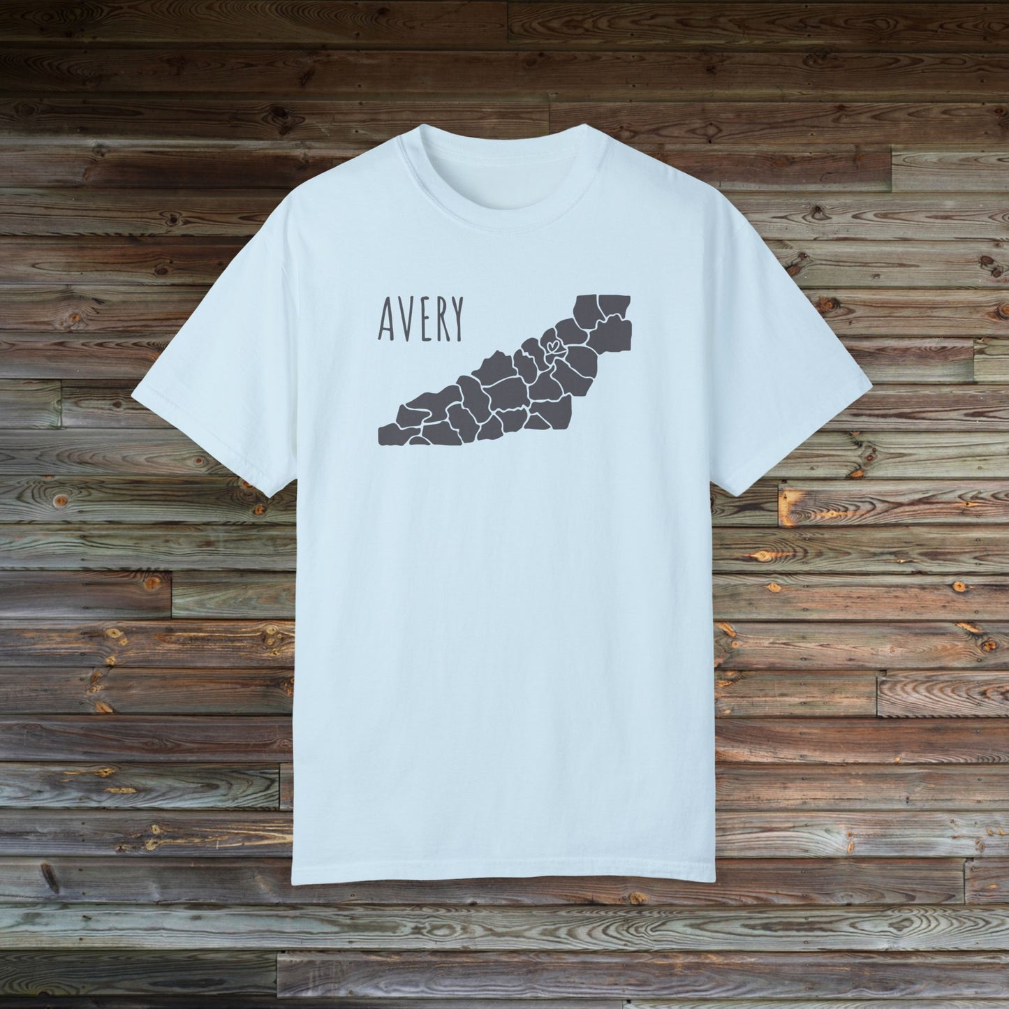 Avery County Heart | County Heart Collection | North Carolina Shirt | NC Mountains | Mountain Shirt | Western NC Shirt | Comfort Colors