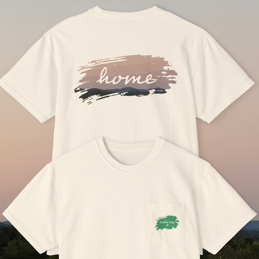 Granite Falls Home NC Shirt | Comfort Colors Unisex Garment-Dyed Pocket T-Shirt